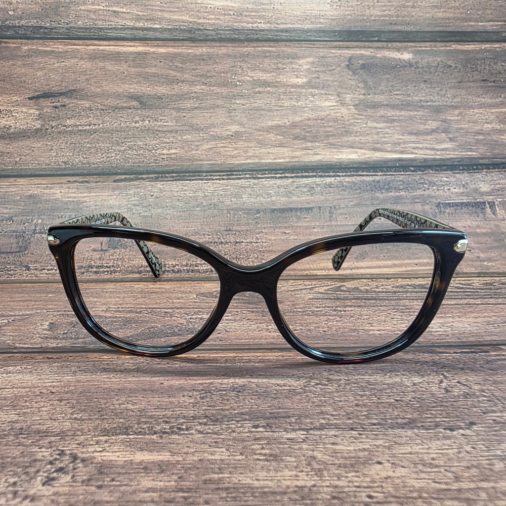 Coach HC 8132 L109 Dark Tortoise Military Green Cat Eye Frames 57-17-135